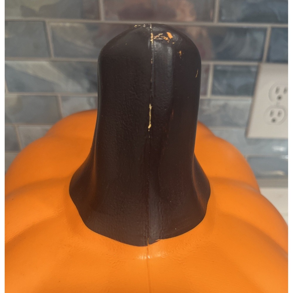 Vintage Large Gemmy Halloween Pumpkin Jack O' Lantern Light‎ Up Blow Mold   17" - Picture 8 of 12